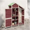 Image de Tuinschuur 120x53,5x170 cm massief grenenhout mokkakleurig172248