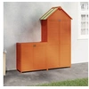 Image de 2-delige Tuinschuurset massief grenenhout bruin172249