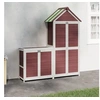 Image de Ensemble de remise à outils de jardin 2 pcs moka pin massif 172251