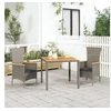 Image de Ensemble de salle à manger de jardin 3 pcs avec coussins Gris 3157534