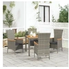 Image de Ensemble de salle à manger de jardin 5 pcs avec coussins Gris 3157536
