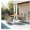 Image de 5-delige Tuinset met kussens poly rattan grijs3157538
