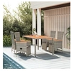 Image de 5-delige Tuinset met kussens poly rattan grijs3157557