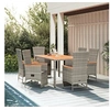Image de 7-delige Tuinset met kussens poly rattan grijs3157558