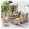 Image de 11-delige Tuinset met kussens poly rattan beige3157574