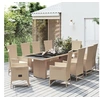 Image de 11-delige Tuinset met kussens poly rattan beige3157581