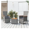 Image de 3-delige Loungeset poly rattan en massief acaciahout grijs3157654