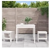 Image de Ensemble de bistrot de jardin 3 pcs blanc bois de pin massif 3157704