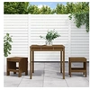 Image de 3-delige Bistroset massief grenenhout honingbruin3157706