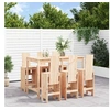 Image de Ensemble de bar de jardin 7 pcs Bois de pin massif, ensemble de pub, ensemble de bar de patio, ensemble de table de 3157781