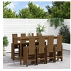 Image de 9-delige Tuinbarset massief grenenhout honingbruin3157790