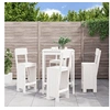 Image de 5-delige Barset massief grenenhout wit3157800