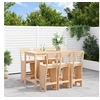 Image de Ensemble de bar de jardin 7 pcs Bois de pin massif, ensemble de pub, ensemble de bar de patio, ensemble de table de 3157811