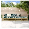 Image de Salon de jardin modulable bois bois 4 pieces 66 x 62 x 70.5 4 personnes