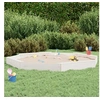 Image de Bac à Sable avec Sièges, Jeu de Sable pour Enfants, Aire de Jeux pour Tout-petits Jardin Extérieur, Blanc Octogone 825024