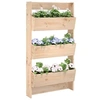 Image de Jardinière murale 3 niveaux 60x18,5x110 cm bois de pin massif 825114