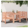 Image de Lot de 2 Chaises de Jardin, Sièges avec Accoudoirs, Fauteuils avec Dossier, Meubles de Jardin Patio, Scandinave, Bois 825133