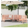 Image de Salon de Jardin 3 pcs, Sièges avec Accoudoirs, Chaises avec Dossier, Meuble de Terrasse Patio, Scandinave, Bois 825147