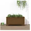 Image de Jardinière marron miel 82,5x40x39 cm bois massif de pin825257