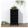 Image de Jardinière noir 40x40x78 cm bois massif de pin825279