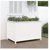 Image de Lit surélevé de jardin blanc 119,5x82,5x78cm bois de pin massif 825311