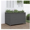 Image de Lit surélevé de jardin gris 119,5x82,5x78 cm bois de pin massif 825312