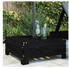Image de Parasolvoetbedekking massief grenenhout zwart825335