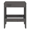 Image de 2 Tabourets de jardin gris 40x36x45 cm en bois massif de pin