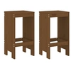 Image de Tabourets 2 pcs marron miel 40x36x75 cm bois massif de pin
