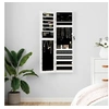 Image de Armoire à bijoux avec miroir murale blanc 30x8,5x106 cm
