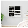 Image de Armoire à bijoux avec miroir et éclairage LED mural blanc