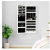 Image de Armoire à bijoux avec miroir et éclairage LED mural blanc