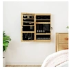 Image de Armoire à bijoux avec miroir et éclairage LED mural