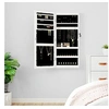 Image de Armoire à bijoux avec miroir et éclairage LED mural blanc353241