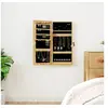 Image de Armoire à bijoux avec miroir et éclairage LED mural