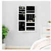 Image de Armoire à bijoux avec miroir et éclairage LED mural blanc