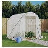 Image de Serre avec cadre en acier blanc 4 m² 2x2x2 m