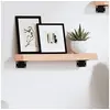 Image de Wandschap 40x10x4 cm onbehandeld massief eikenhout363501