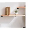 Image de Wandschap 60x50x(2-4) cm onbehandeld massief eikenhout363531