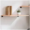 Image de Wandschap 60x60x2 cm onbehandeld massief eikenhout363533