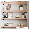 Image de Wandschap 80x10x6 cm onbehandeld massief eikenhout363538