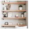Image de Wandschap 100x10x6 cm onbehandeld massief eikenhout363556