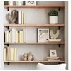 Image de Wandschap 100x20x2 cm onbehandeld massief eikenhout363557
