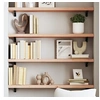 Image de Wandschap 100x20x4 cm onbehandeld massief eikenhout363558