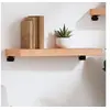 Image de Wandschap 60x20x6 cm behandeld massief eikenhout lichtbruin363643