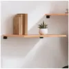 Image de Wandschap 60x60x2 cm behandeld massief eikenhout lichtbruin363653