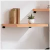Image de Wandschap 60x60x(2-6) cm behandeld massief eikenhout lichtbruin363655