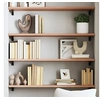 Image de Wandschap 80x30x2 cm behandeld massief eikenhout lichtbruin363662