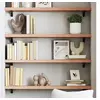 Image de Wandschap 100x20x4 cm behandeld massief eikenhout lichtbruin363678