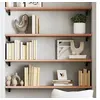 Image de Wandschap 100x30x2 cm behandeld massief eikenhout lichtbruin363680